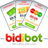 New penny auction site Bidibot.com open for business